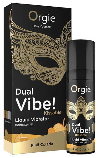 DUAL VIBE! Piña Colada - 15ml - Gel Vibrante Edibile