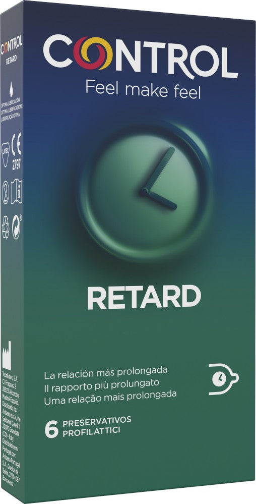 Control Adapta Non Stop Retard - preservativi ritardanti - 6 e 12 pezzi