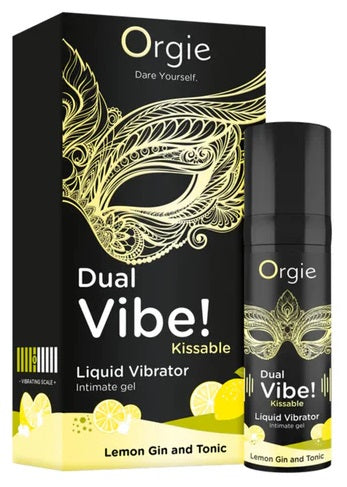 DUAL VIBE! Lemon Gin and Tonic - 15ml - gel vibrante Edibile